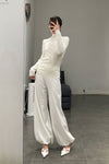 SWAYING/KNIT plain leggings SW23AW3B02 white PS67